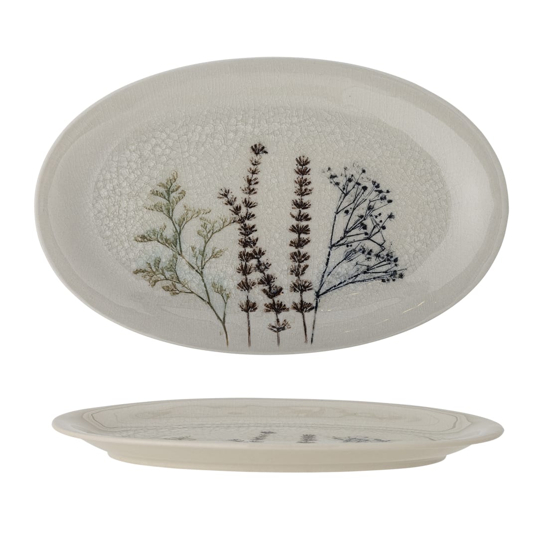 82055059 - Bea Serving Plate, Nature, Stoneware STOCK: 300