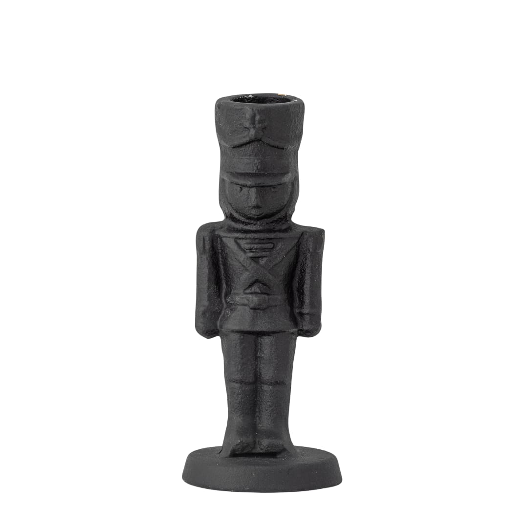 82061106 - Vernon Candle Holder, Black, Cast Iron STOCK: 40