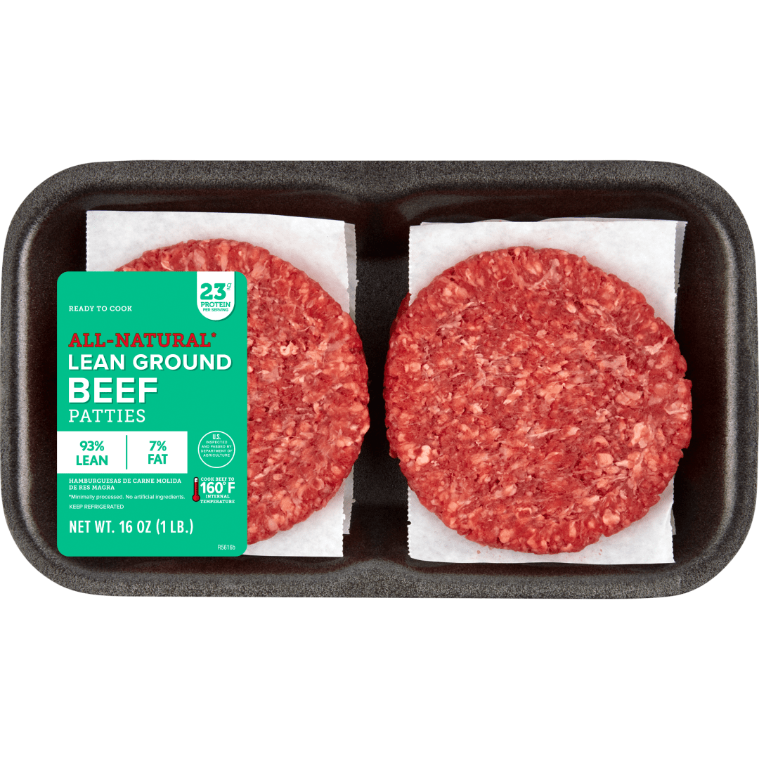 Ground Chuck Patties, 93% Lean/7% Fat