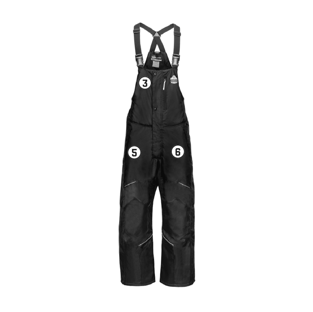 N-Ferno 6472 Insulated Bib Overalls - 300D Oxford Shell