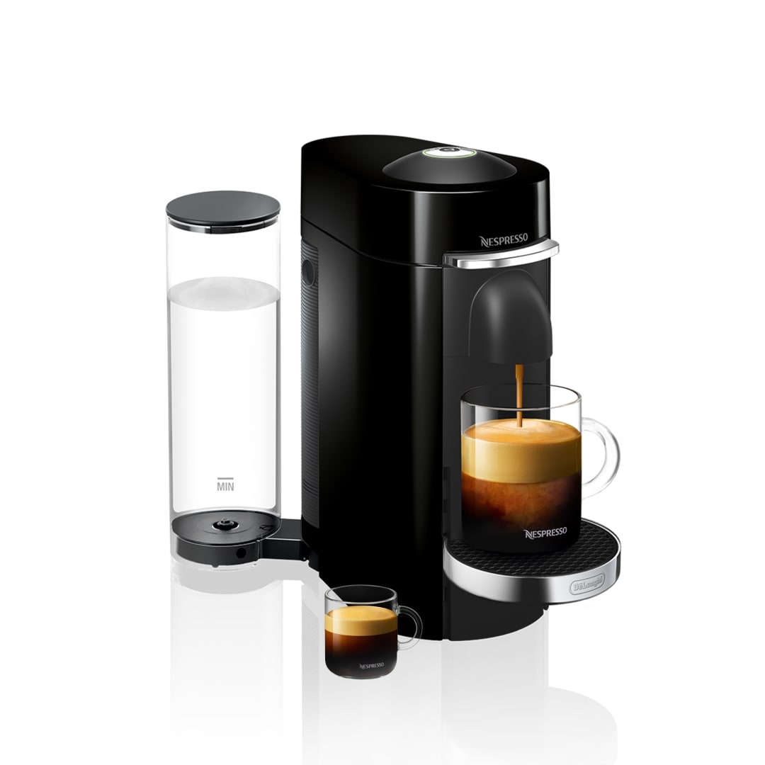 Nespresso Vertuo Plus Deluxe Coffee and Espresso Maker by De'Longhi, Piano Black