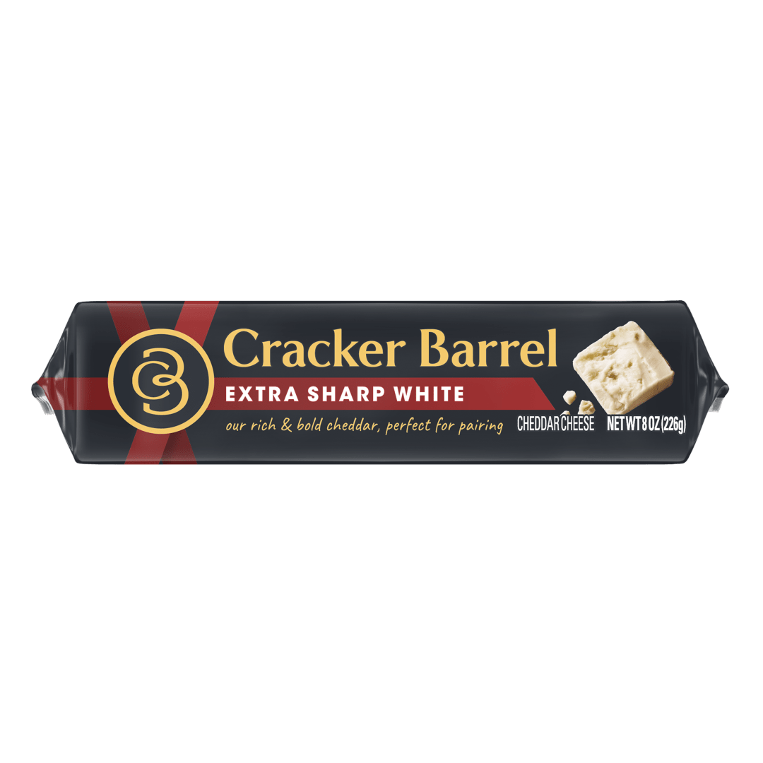 Cracker Barrel Extra Sharp White Cheddar Cheese, 8 oz Block