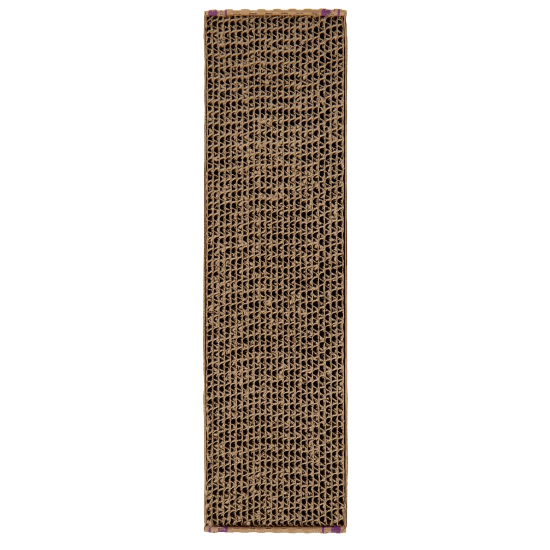 SmartyKat Super Scratcher Single Wide with Catnip Infusion Technology Corrugated Cat Scratch Pad, Reversible