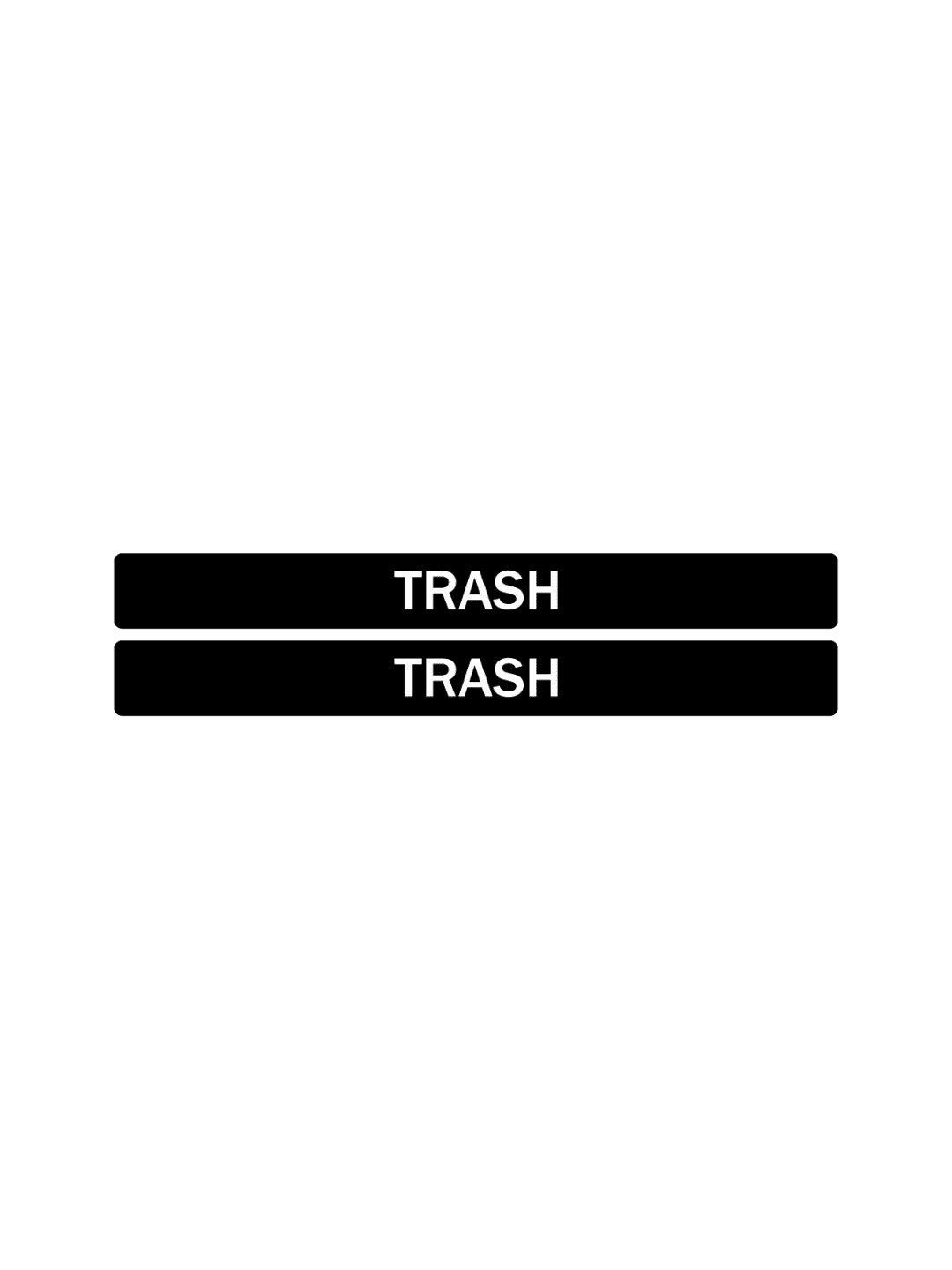  EVOLVE - Label - Cube - Trash - Full - Black-White