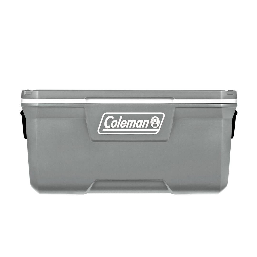 Hielera Coleman® Serie 316 Hielera de 113.5 L, con Ruedas y Aislamiento TempLock™, Capacidad para 102 Latas, Gris