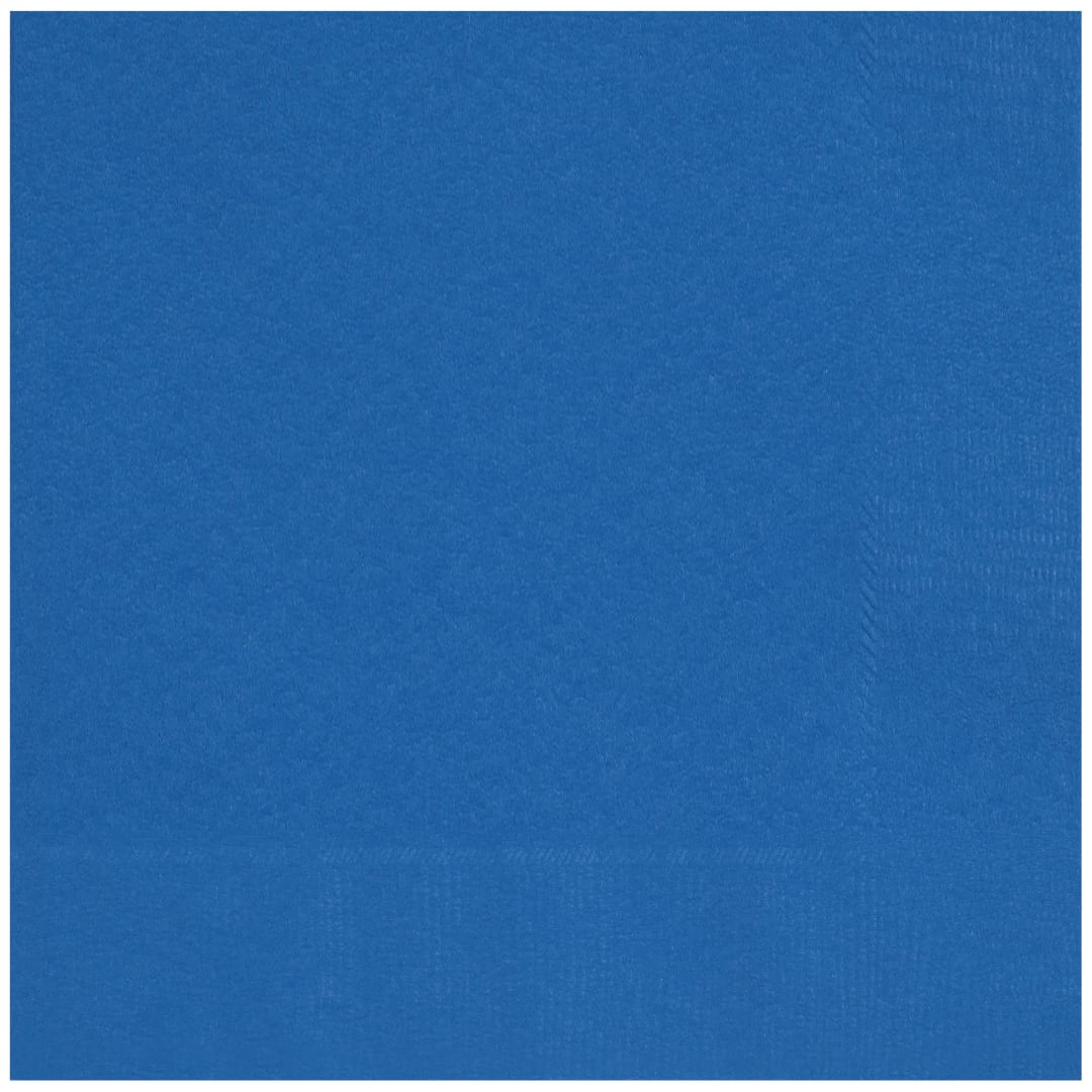 Royal Blue Solid Beverage Napkins, 20ct