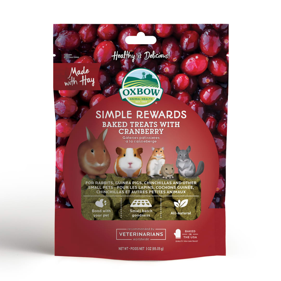 Oxbow Simple Rewards Baked Treat Cranberry - 85g