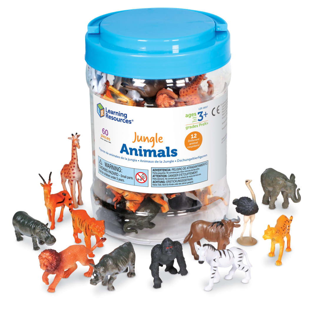 JUNGLE ANIMALS - SET OF 60