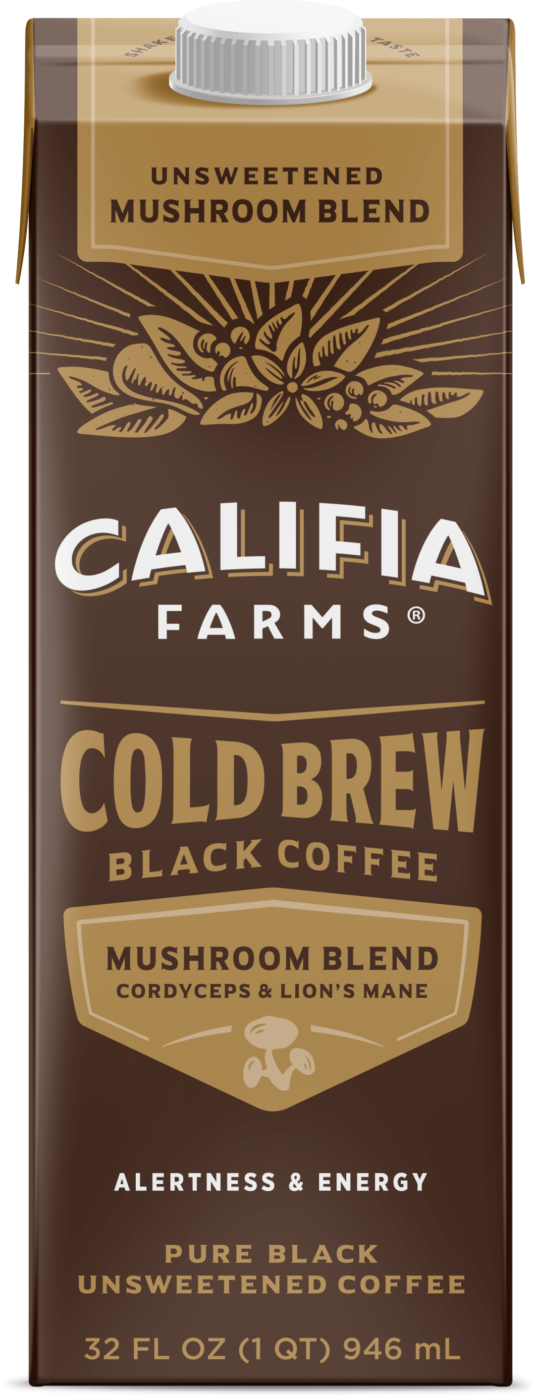 Pure Black Mushroom Cold Brew Coffee