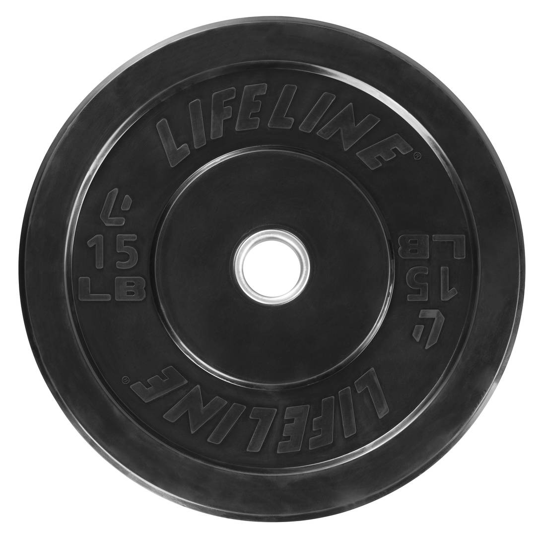 Lifeline Bumper Plate - 15 LBS