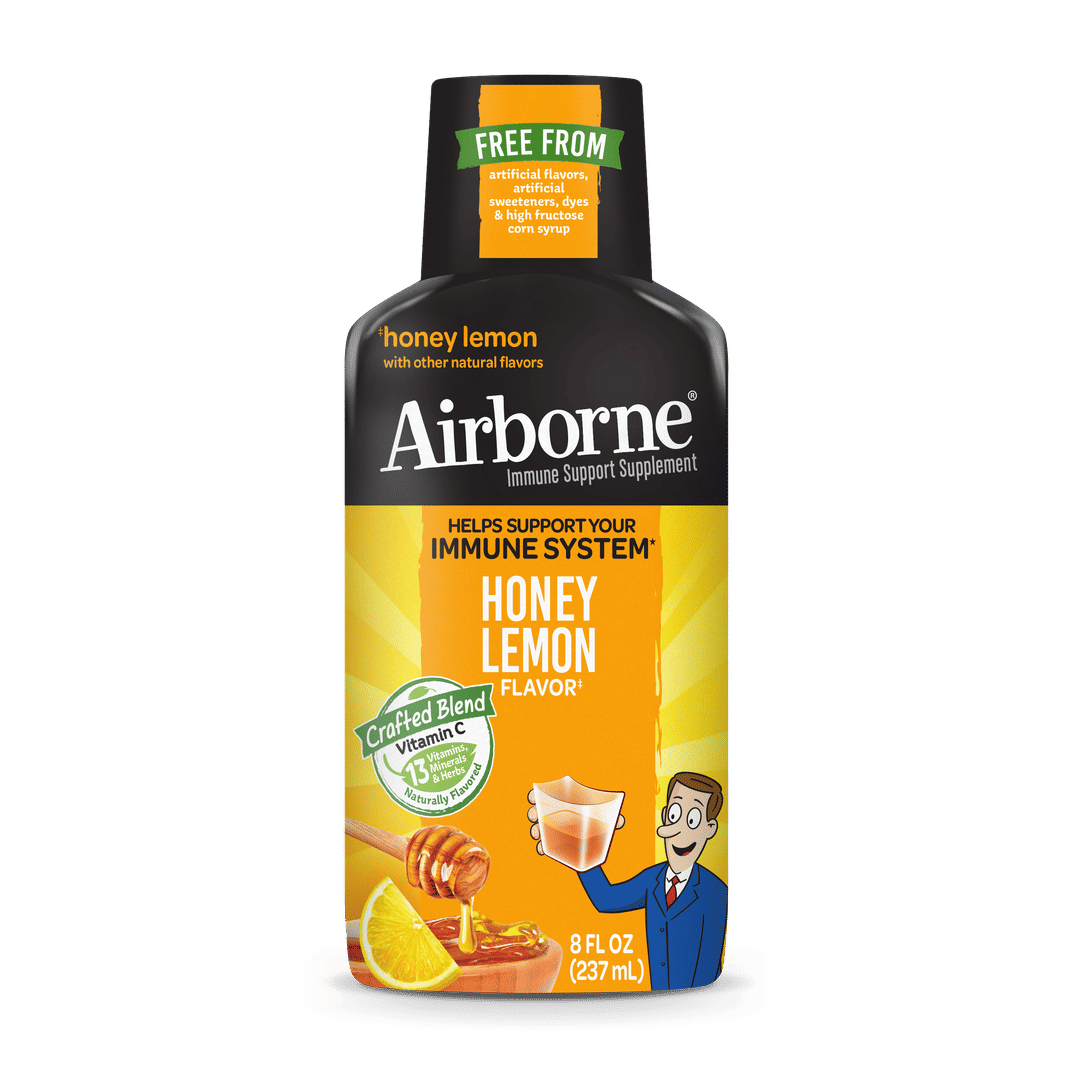 AIRBORNE® Liquid - Honey Lemon 6/8 oz.