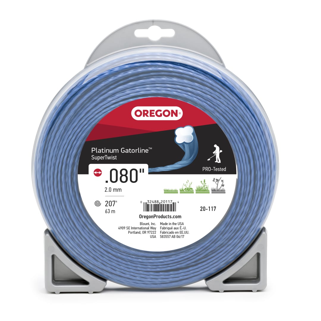 Oregon Platinum Gatorline Supertwist Trimmer Line, .08" by 207'