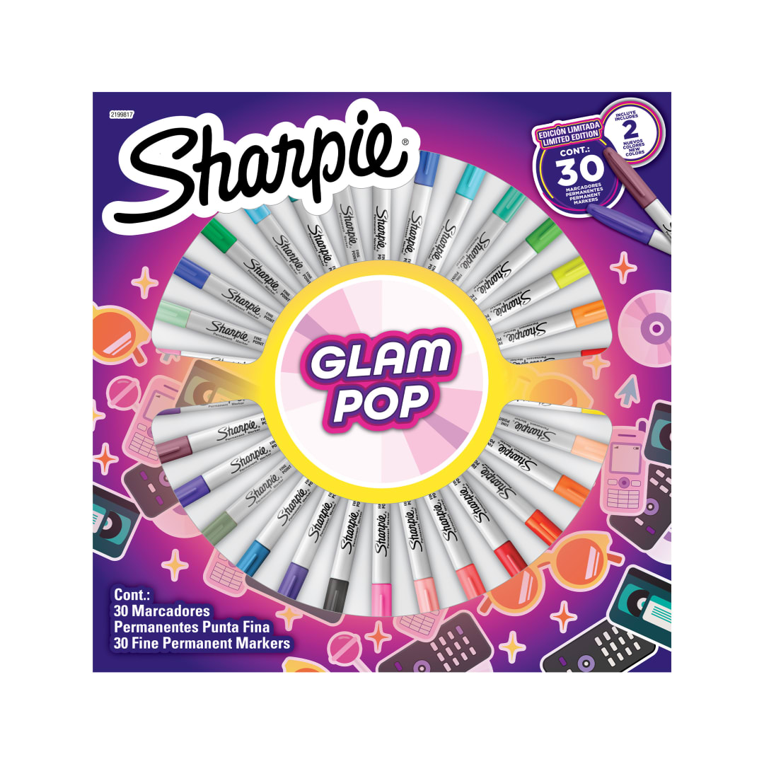 SHARPIE PMKR F GLAM POP ASST BOX30 LATAM