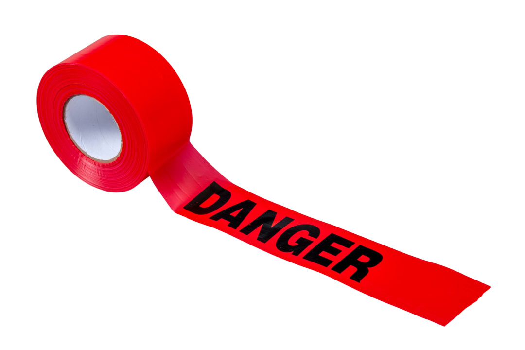 Barricade Tape-DANGER 1000'x3"x3Mil