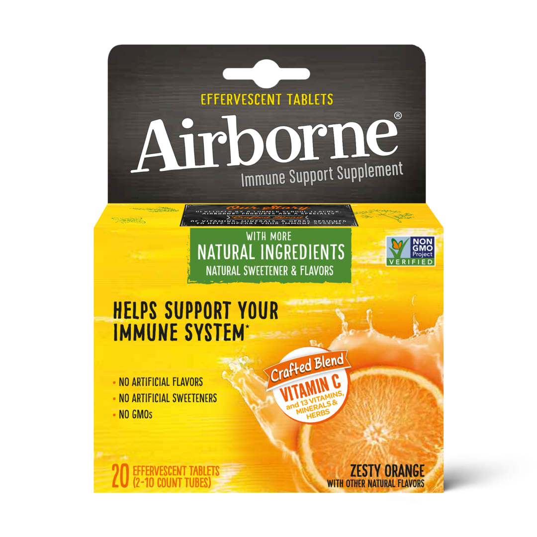 AIRBORNE® Effervescent Tablets - Orange 72/20 ct.
