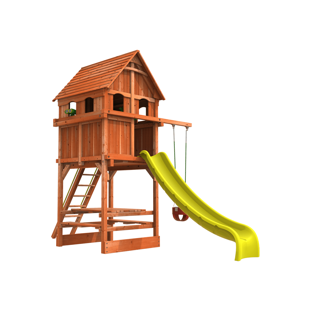 Woodplay Playhouse 5' Combo F