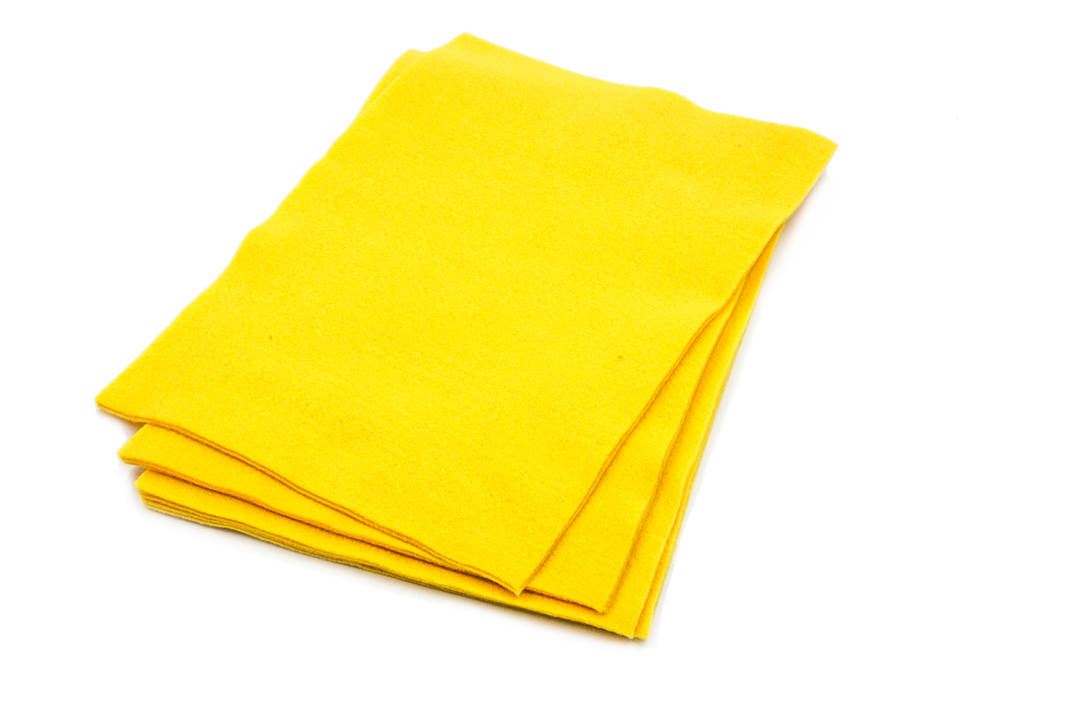 Yellow Felt Cloth 9X12" pack of 20