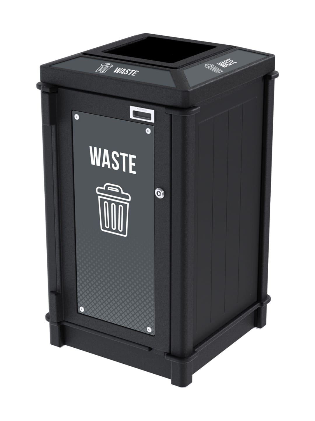  FUSION - Single - Kit - Top Load - Waste - Full - Black