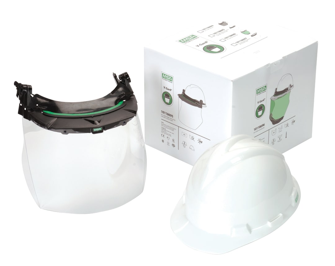 KIT,V-GARD,SLOTTED CAPS,W/CLEAR PC VISOR