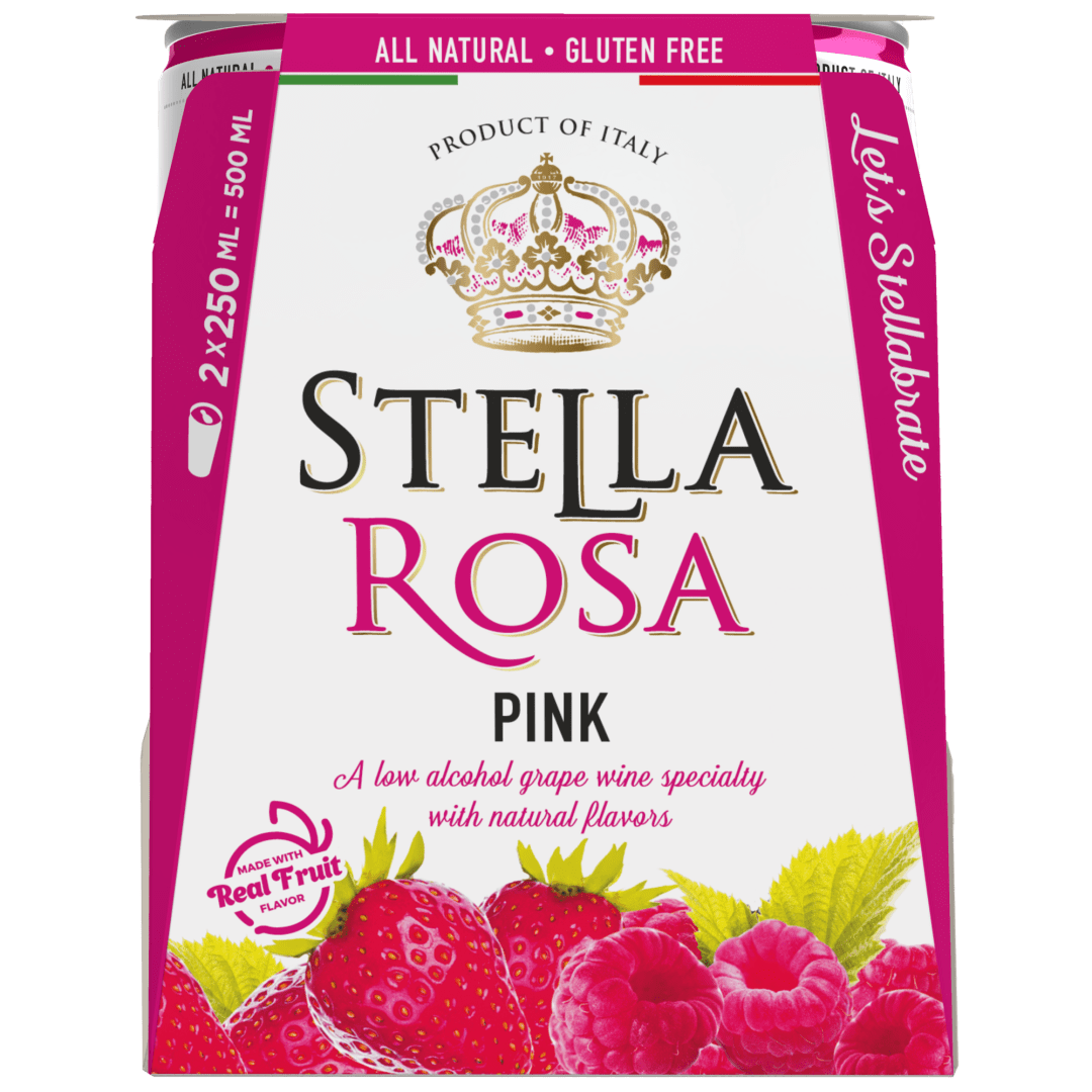 Stella Rosa Pink Semi-Sparkling Rose Wine 2Pk/250 ml