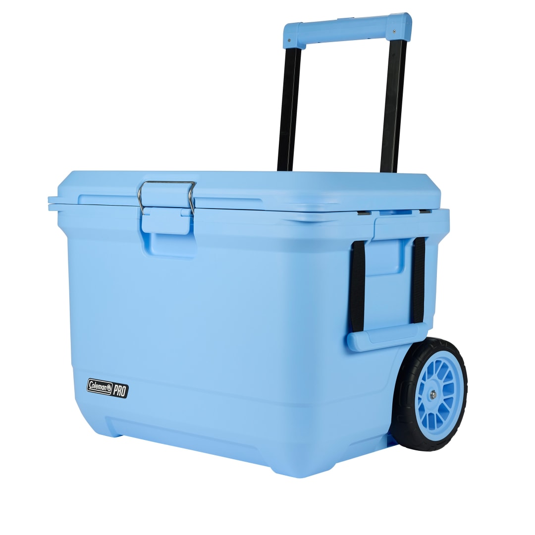 Coleman Pro 55-Quart Hard Cooler, Blue Sky