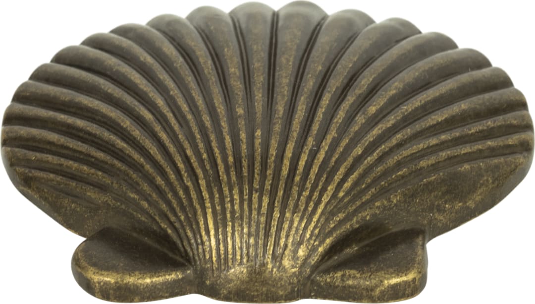 Clamshell Knob 2 Inch Burnished Bronze