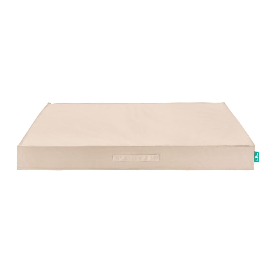 FurHaven Premium Indoor-Outdoor Memory Top Deluxe Mattress, Jumbo, Biscuit