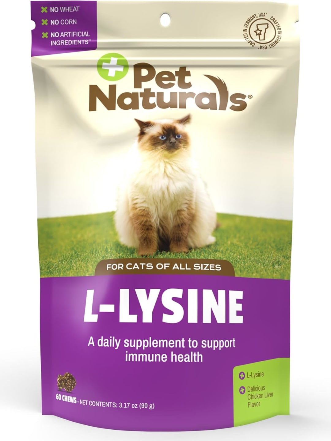PN Lysine Chews, Cats, Chicken, 60ct