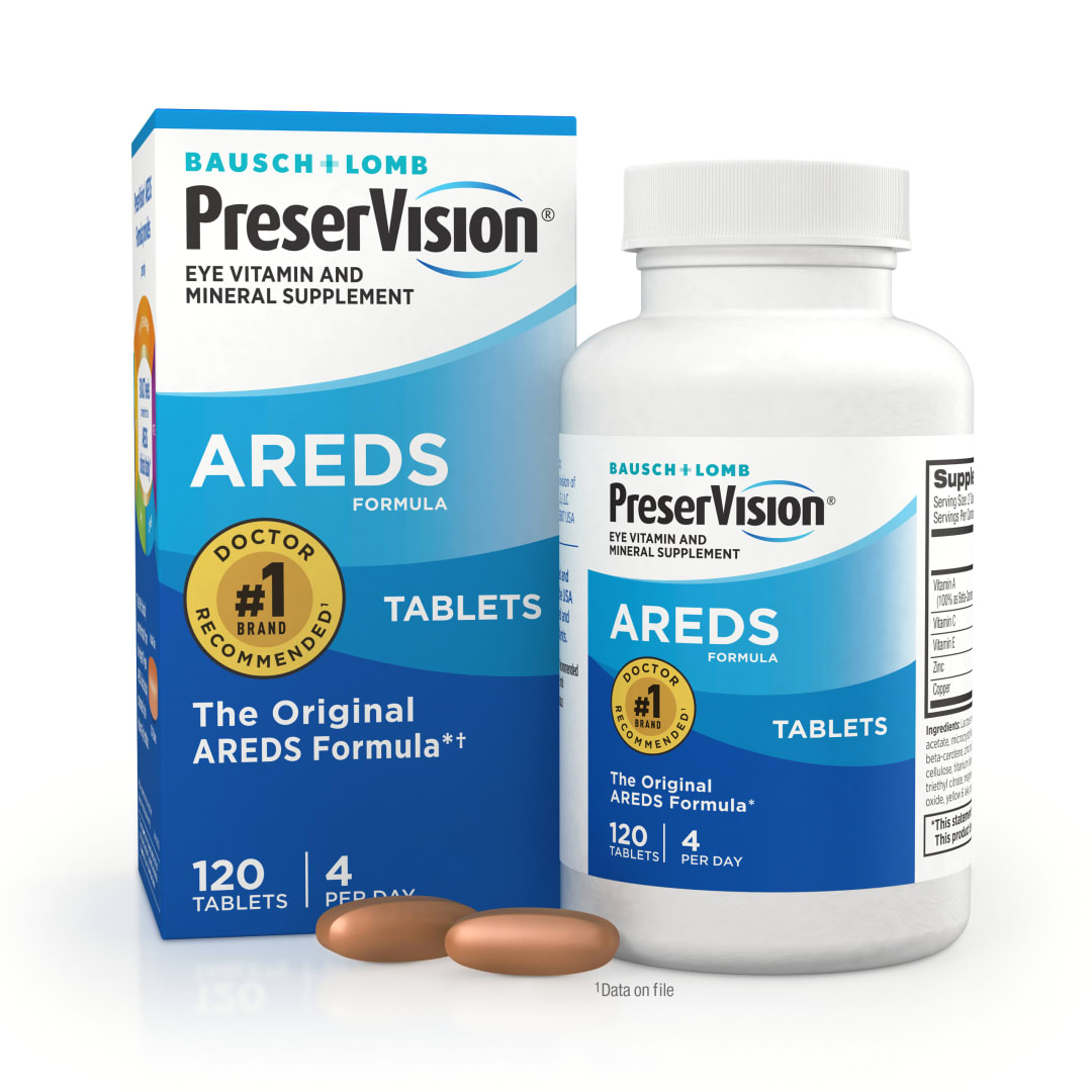 PreserVision AREDS Formula Vitamin &amp; Mineral Supplement 120 ct Tablets