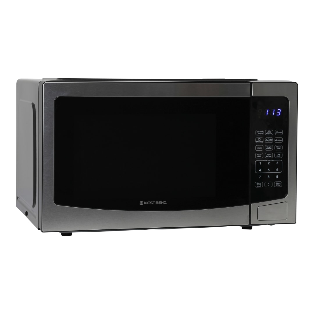 West Bend Microwave Oven, 1.1 cu. ft. Capacity, in Stainless Steel (WBMW110S)