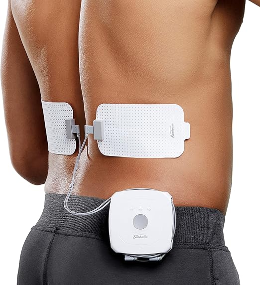Sunbeam 804STR2P GoHeat Portable Heated Patches for Pain Relief Starter Kit | 2 Reusable Gel Patches & Clip On Rechargeable Control Unit with 3 Heat Settings, 1 Count (Pack of 1)

