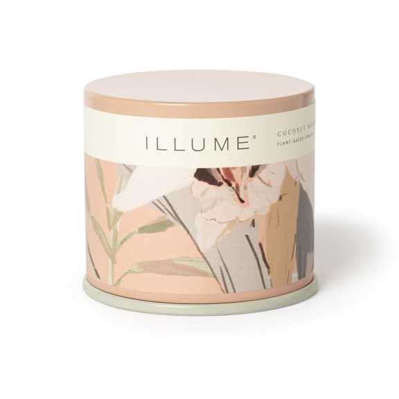 4626305100 - Coconut Milk Mango Vanity Tin Candle, Rose, STOCK: 260