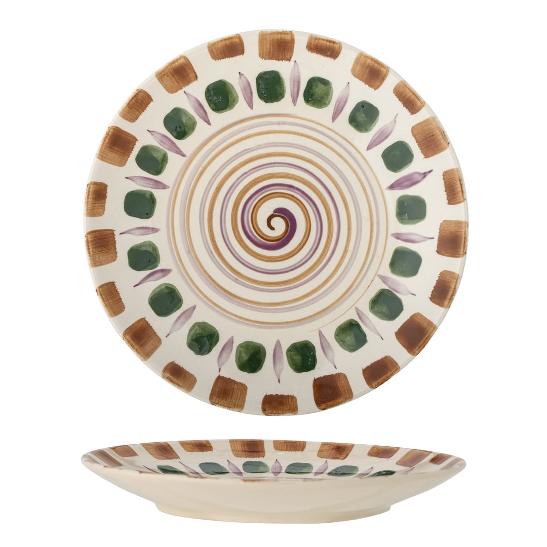 82060434 - Shama Plate, Multi, Stoneware STOCK: 48
