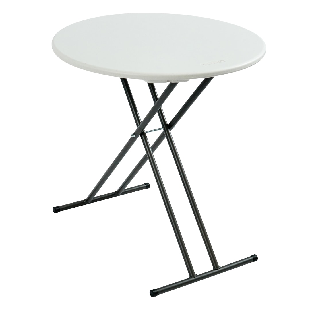 IndestrucTable® Folding Table, Platinum Granite - 24" Round