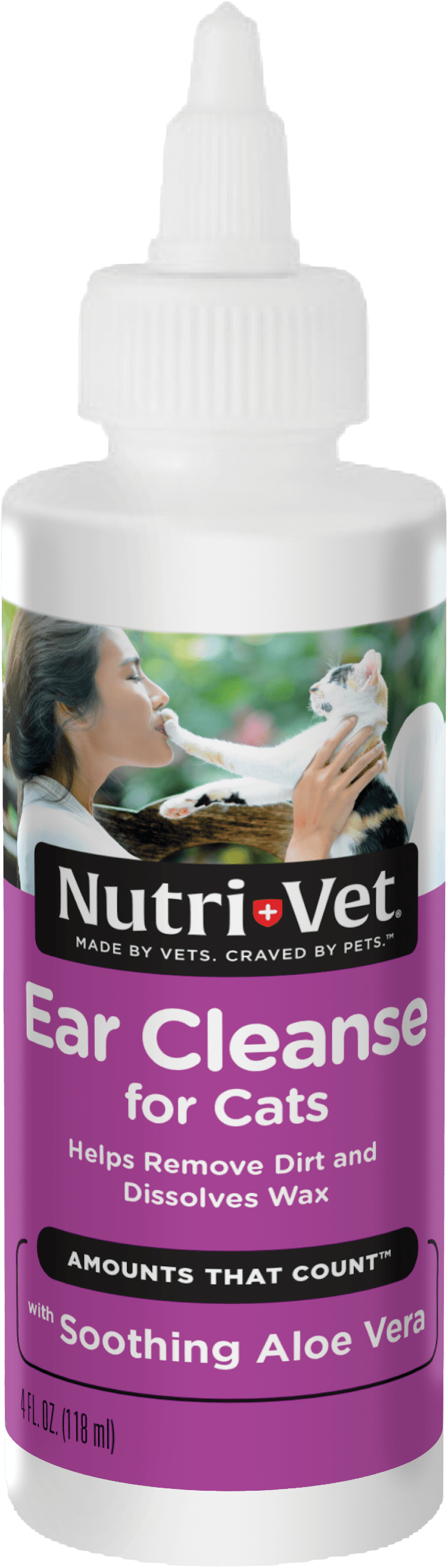 Nutri-Vet Ear Cleanser for Cats, 4 Ounces