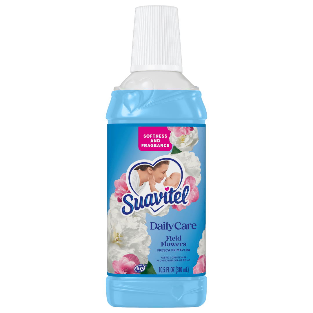 Suavitel Daily Care Fabric Conditioner, Fabric Softener, HE Compatible, Field Flowers Scent, 10.5 fl oz Bottle
