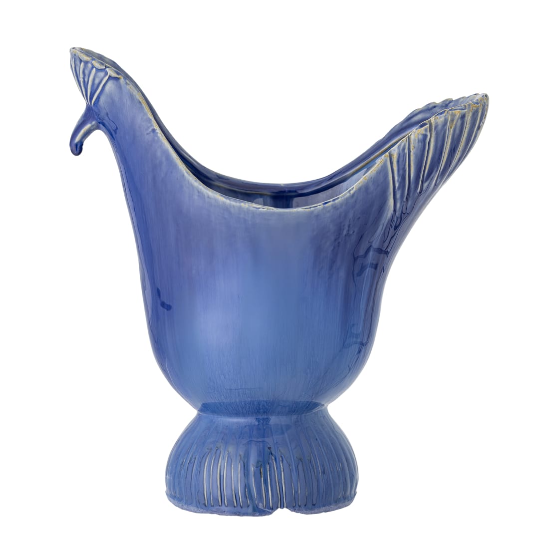 82062649 - Wylie Vase, Blue, Stoneware STOCK: 300