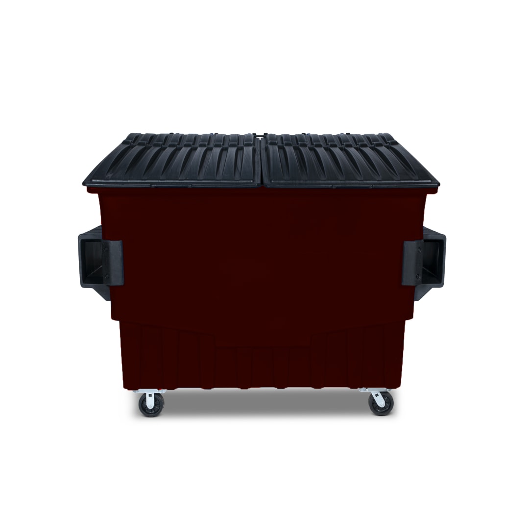 4 Cubic Yard 2000 lbs. Capacity Front Load Container - Brown