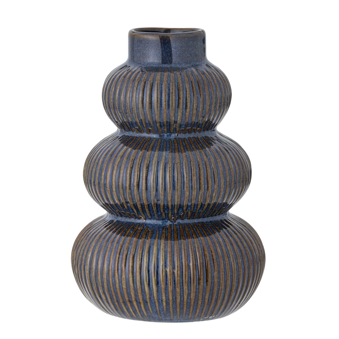 82061031 - Myrtle Vase, Blue, Stoneware STOCK: 300