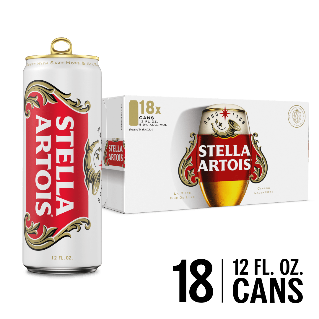 Stella Artois 18 - 12 Oz Cans