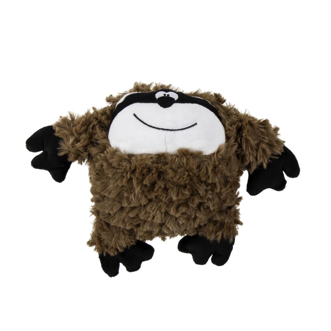 goDog PlayClean Sloth Squeaky Plush Dog Toy with Odor-Eliminating Essential Oils With Chew Guard Technology, Brown, Large
