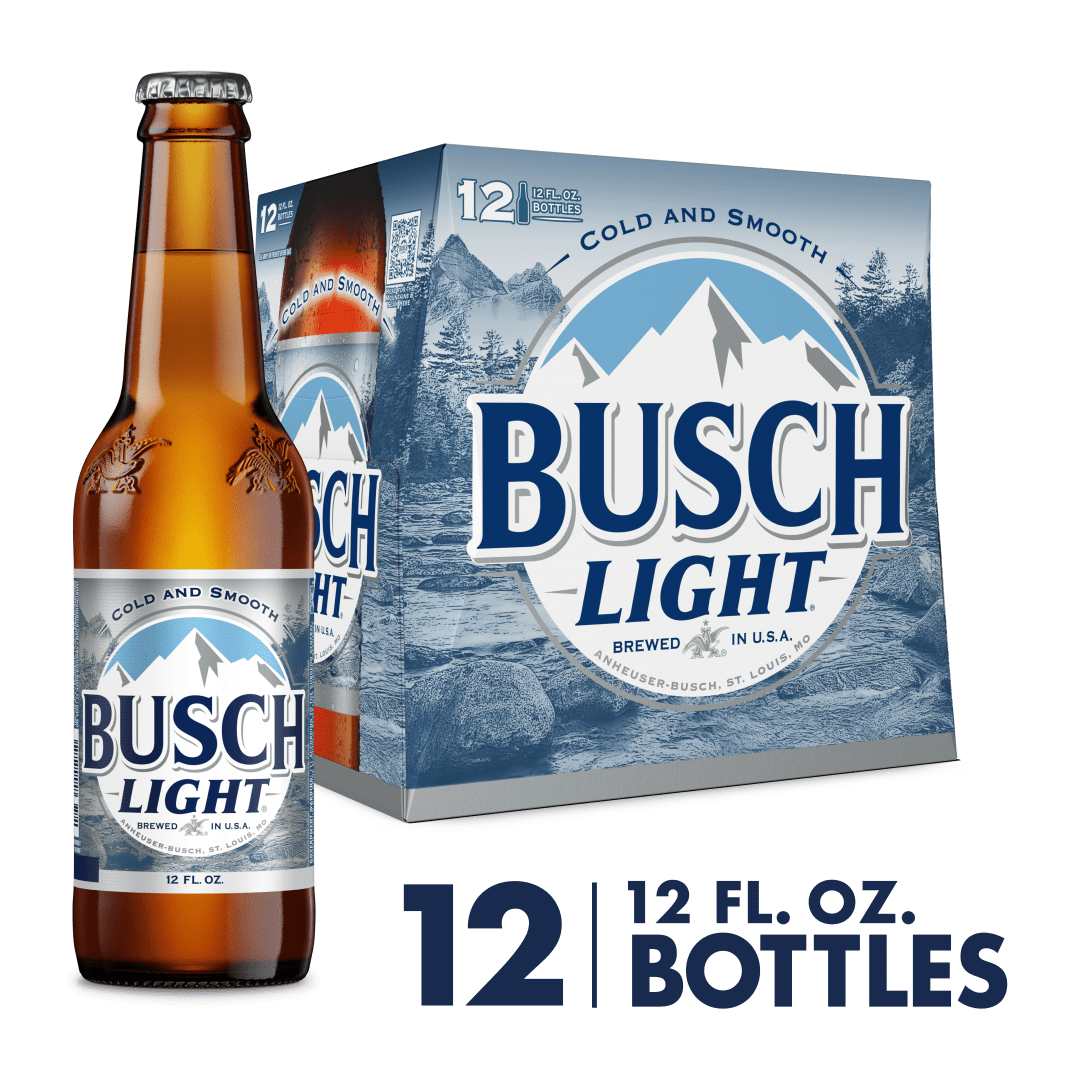 Busch Light Beer, 12 Pack Beer, 12 FL OZ Bottles