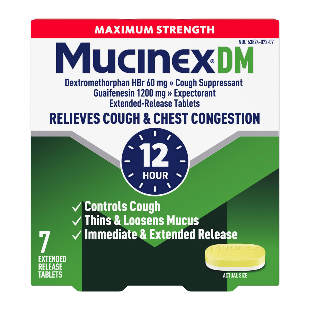 MUCINEX® DM - Max Strength Extended Release Bi-Layer Tablets 24/7 ct.