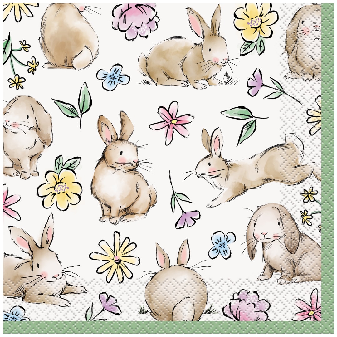 Easter Whimsy Luncheon Napkins, 16ct
