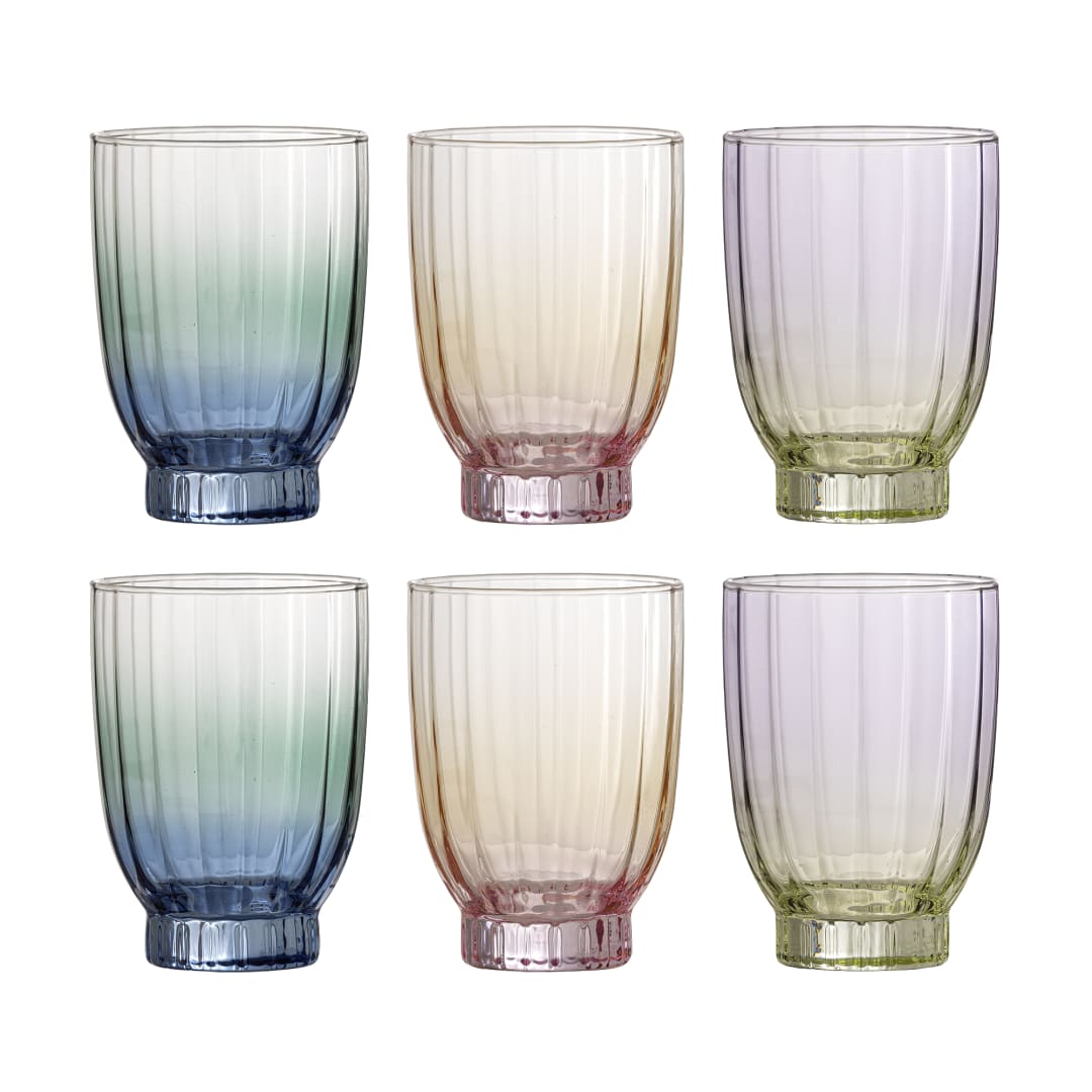 82068743 - Nicoline Drinking Glass, Multi, Glass STOCK: 282