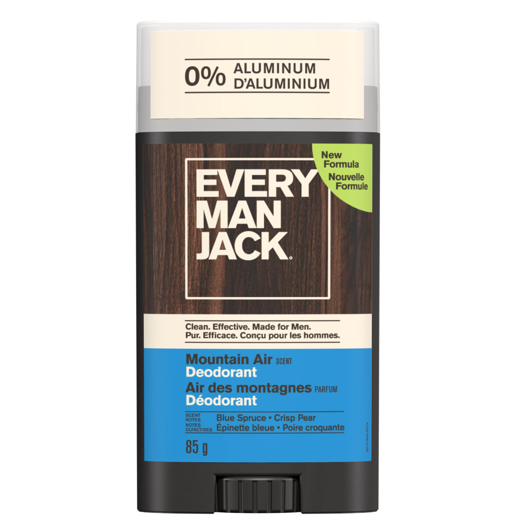 Every Man Jack Mountain Air Aluminum-Free Deodorant for Men, Naturally Derived, 85g