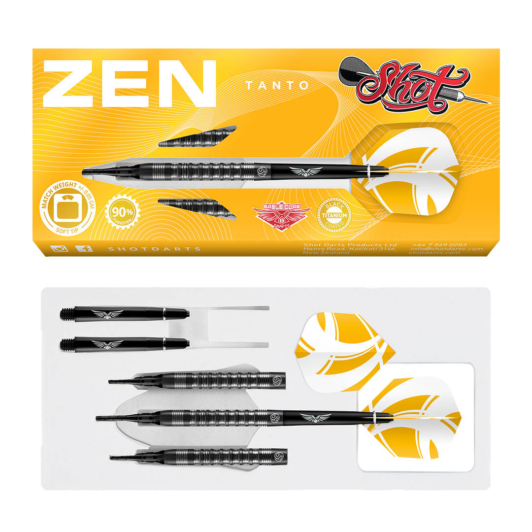 ZEN TANTO SOFT TIP DART SET 20