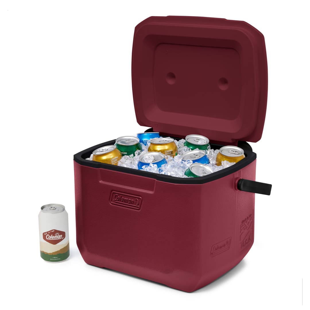 Hielera Portátil Coleman® Chiller™ de 15.1 L, con Aislamiento TempLock™, Capacidad para 11 Latas, Cranberry