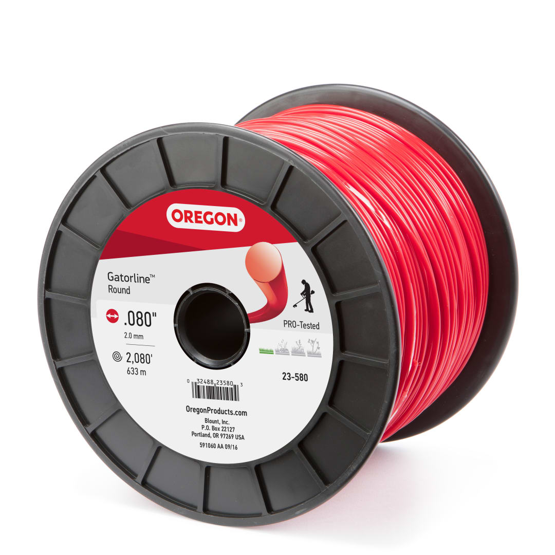 Oregon Gatorline Red Round Trimmer Line, .080 in. by 2081 FT