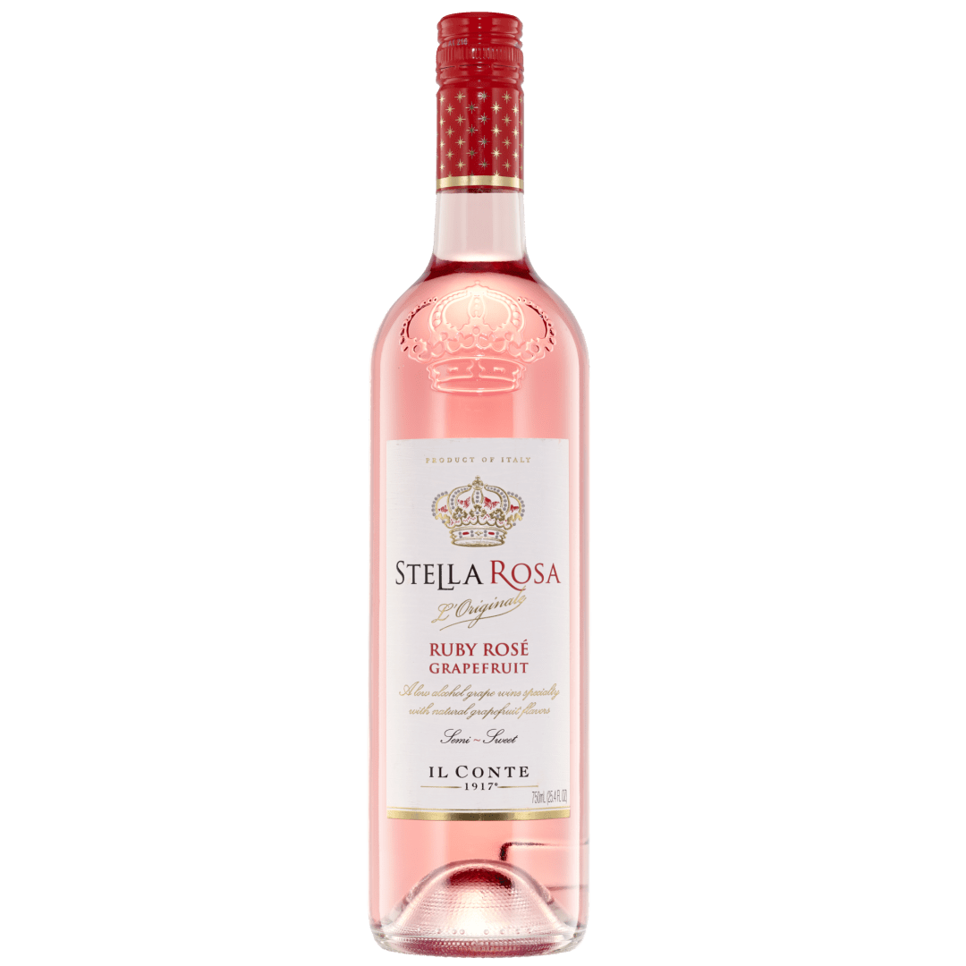 Stella Rosa Ruby Rose Grapefruit Semi-Sparkling Rose Wine 750 ml